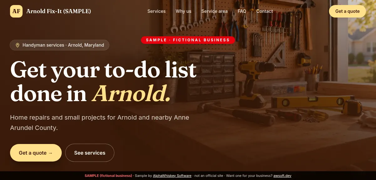 Arnold Fix-It Co. screenshot